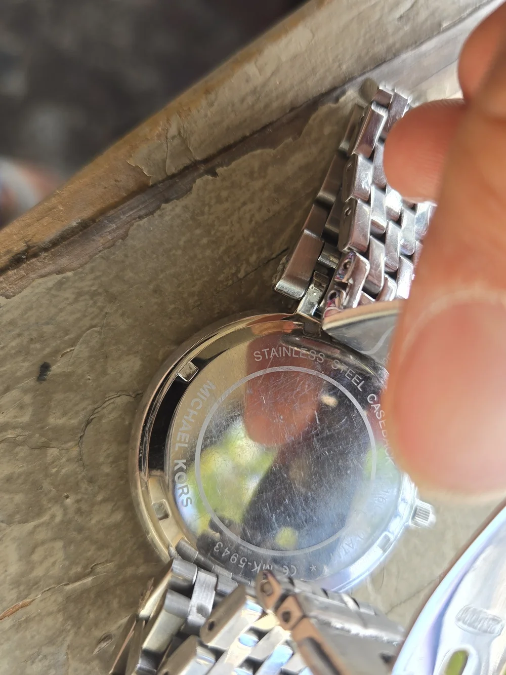 Michael Kors Silver Crystal-Trim Stainless Steel Watch